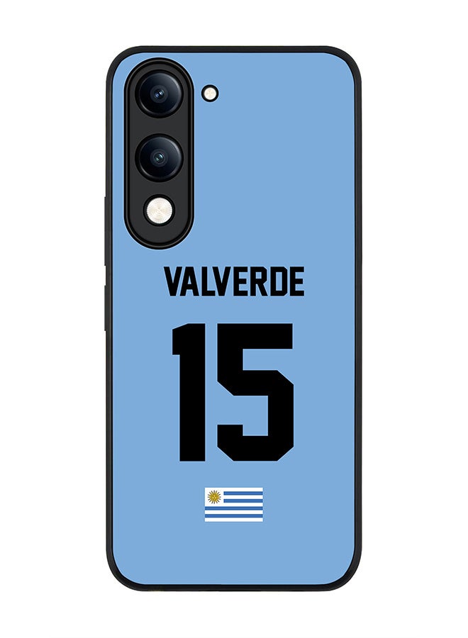 For vivo Y29s 5G / Y19s 5G Case,Slim fit Camera Protection, Shockproof Thin Phone cover  - Football - Uruguay ,  Valverde